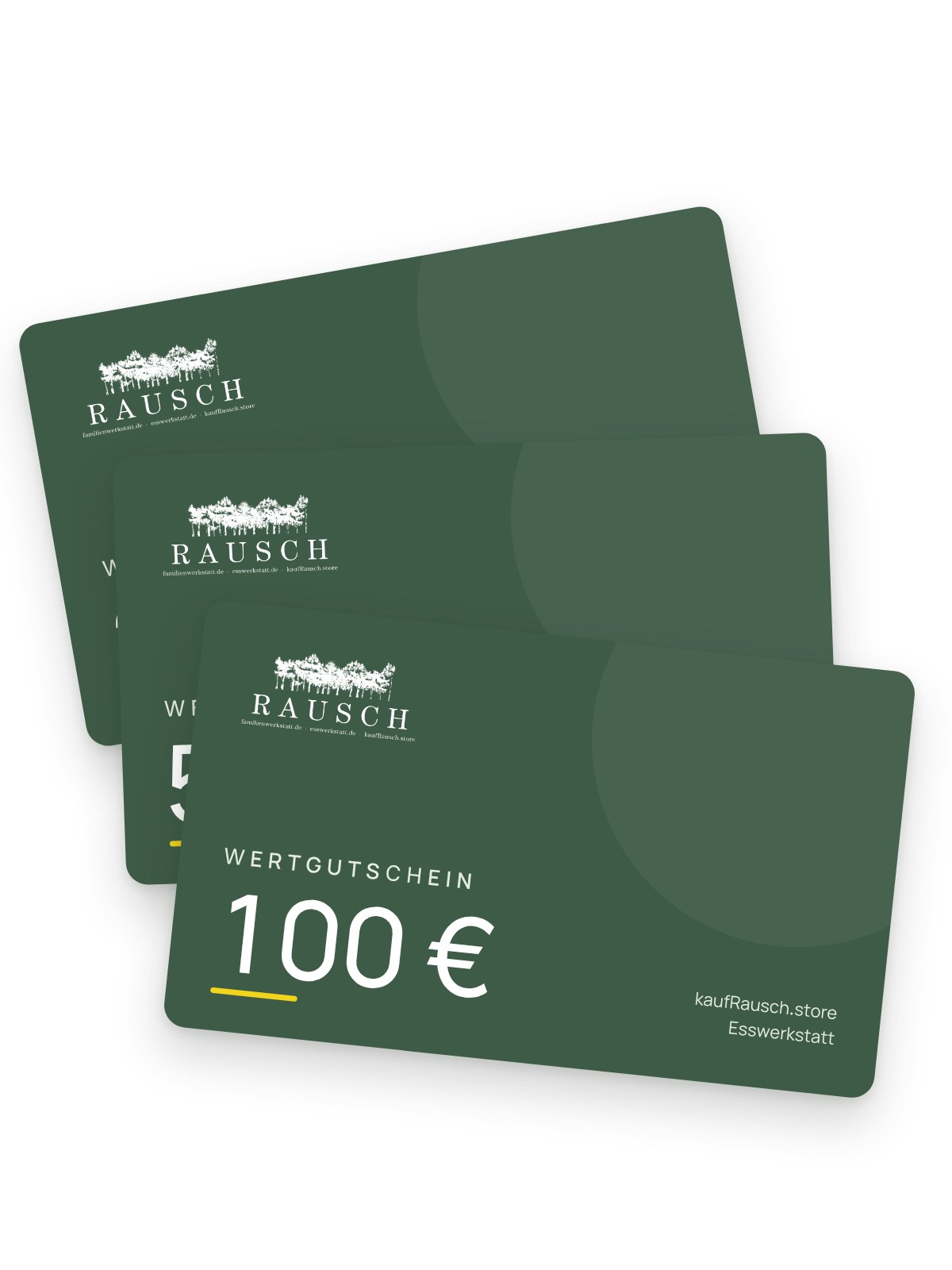 RAUSCH Wertgutscheine für kaufRausch.store und Esswerkstatt
